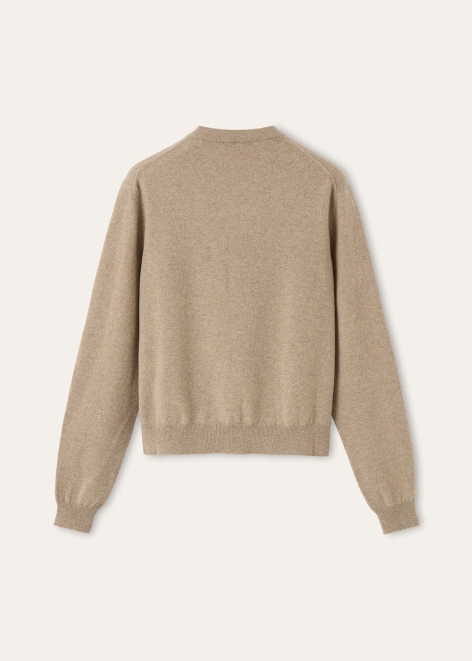 CLASSIC BABY CASH  CREWNECK CARDIGAN SWEATER GG 12_FAP8493_D0VB_2