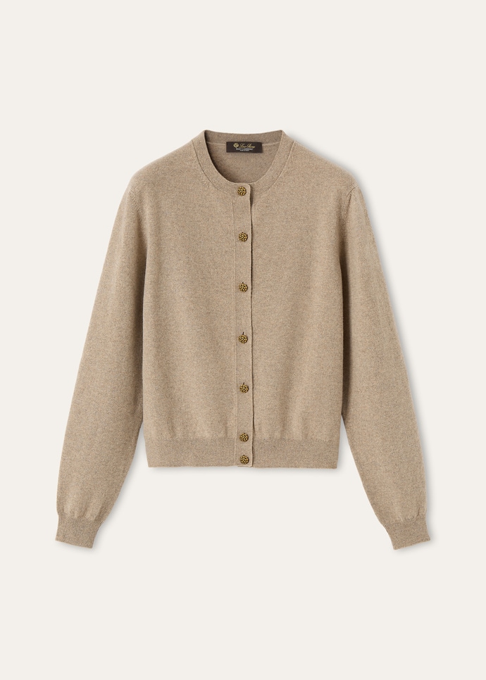 CLASSIC BABY CASH  CREWNECK CARDIGAN SWEATER GG 12_FAP8493_D0VB_1