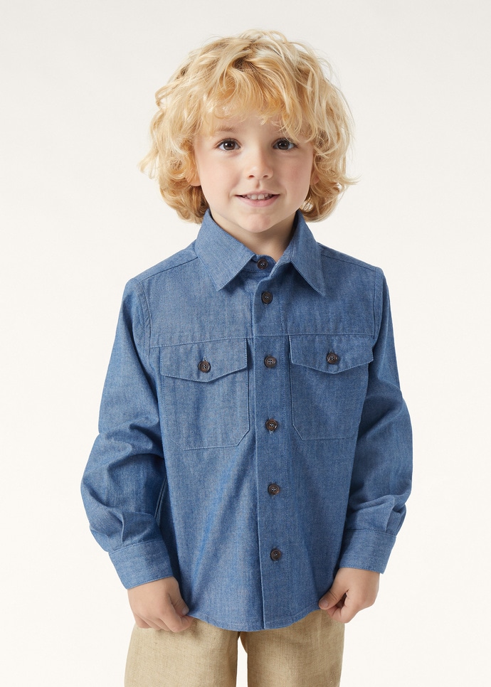 BILL SHIRT OKAYAMA CHAMBRAY_FAP8933_W0SU_2