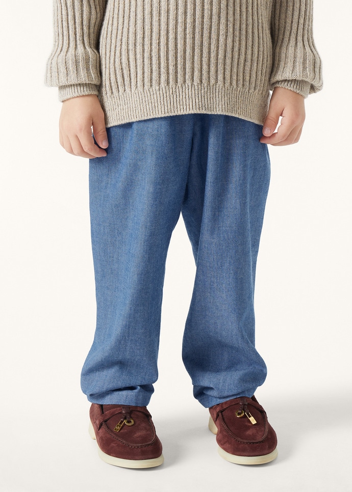 MARKUS PANTS OKAYAMA CHAMBRAY_FAP8938_W0SU_2