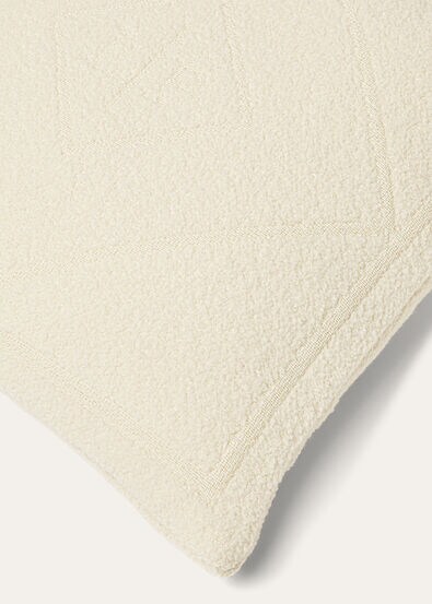 CUSHION DIAMOND WISH WOOL BOUCLE