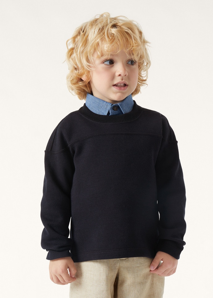 VIERA KID CREWNECK SWEATER JERSEY LUXURY FLEECE_FAP9169_W000_2