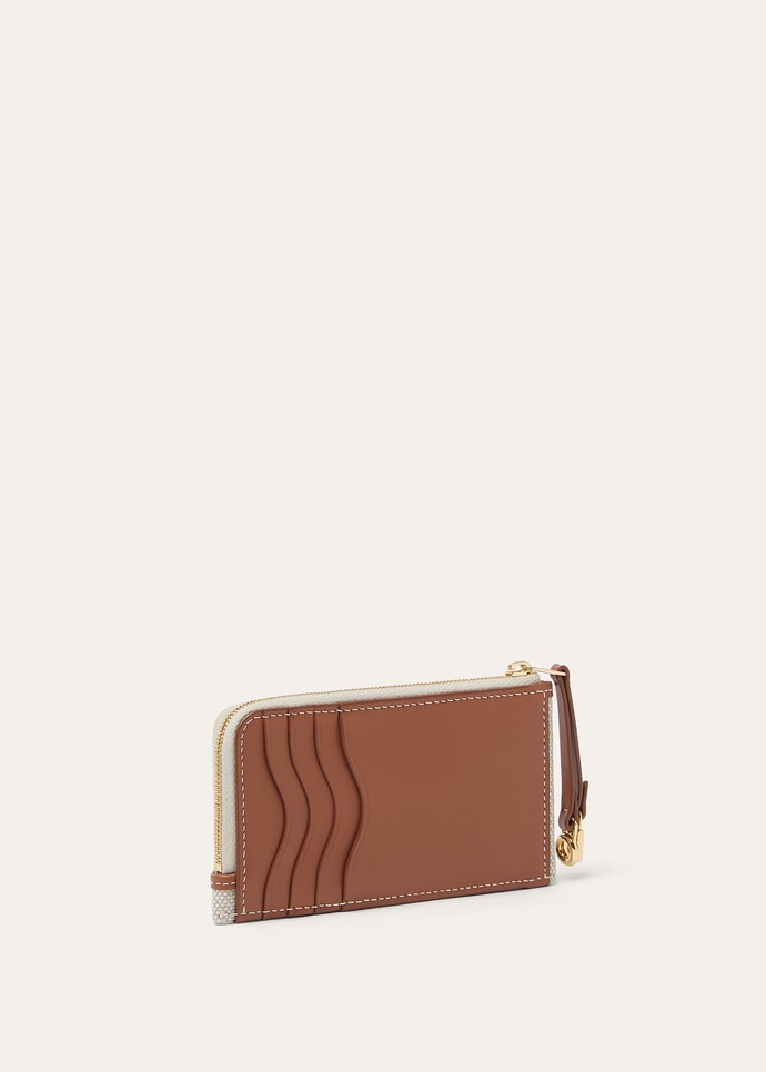 EXTRA ZIPPOUCH WTH CARDHOLDER NATURAL CANVAS/RND L_FAP9525_B4NE_NR_4