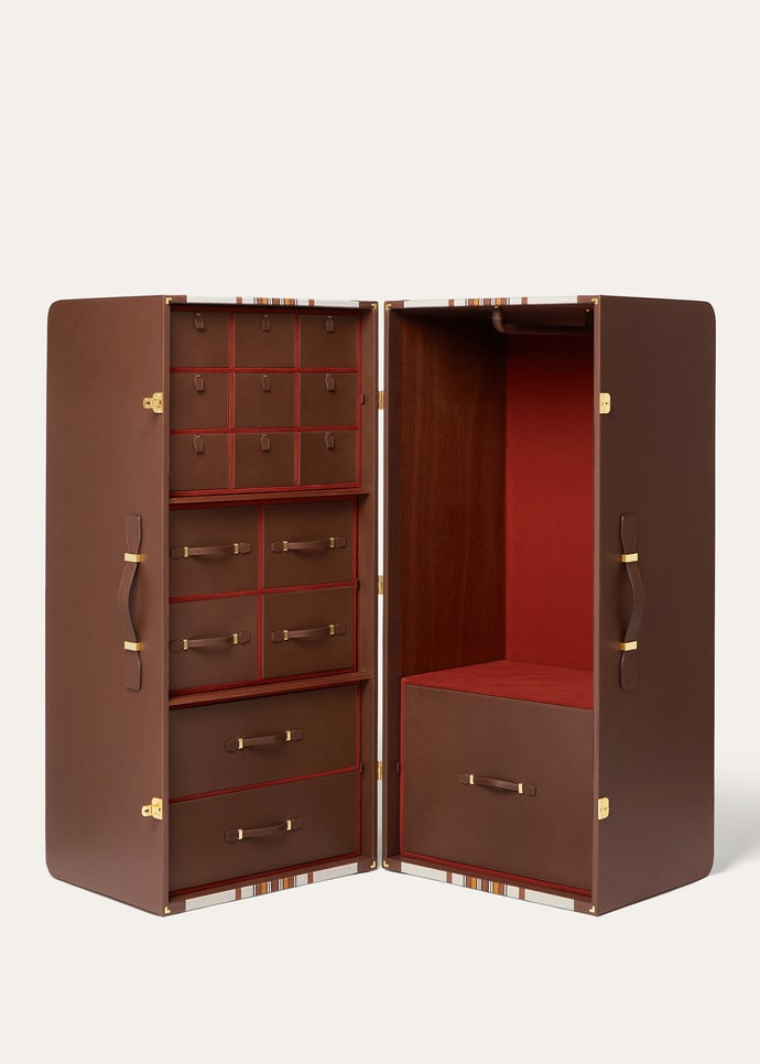 WARDROBE TRUNK SUITCASE STRIPE WOOD & LE_FAP9692_F6UJ_NR_3