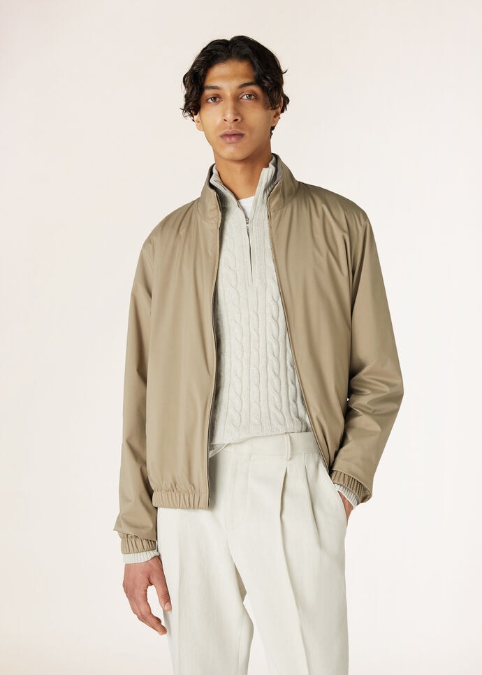 LORO PIANA BOMBER WINDMATE STRETCH STORM_FAP9753_B39K_3
