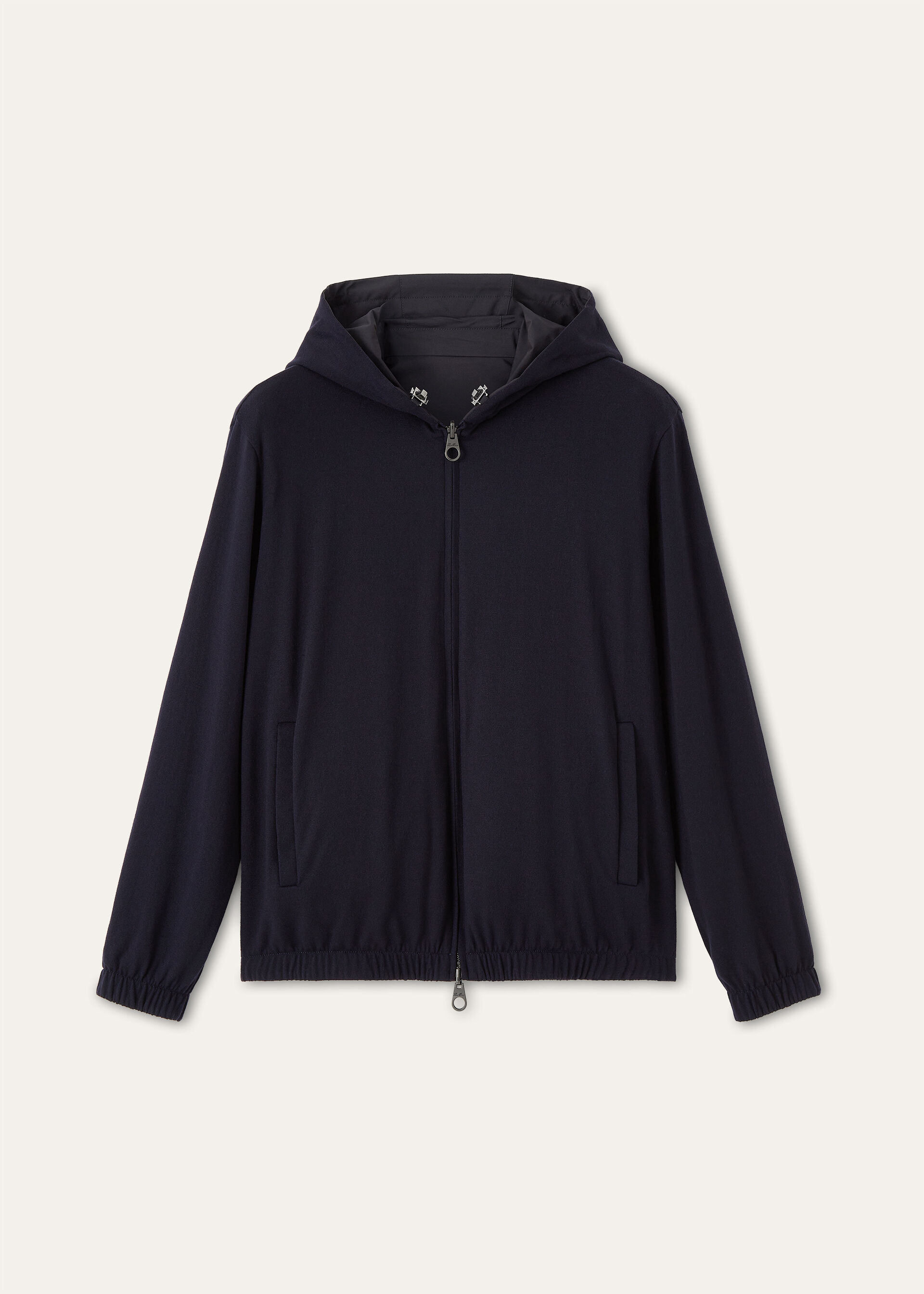 LORO PIANA HOODED BOMBER WINDMATE STRETCH STORM