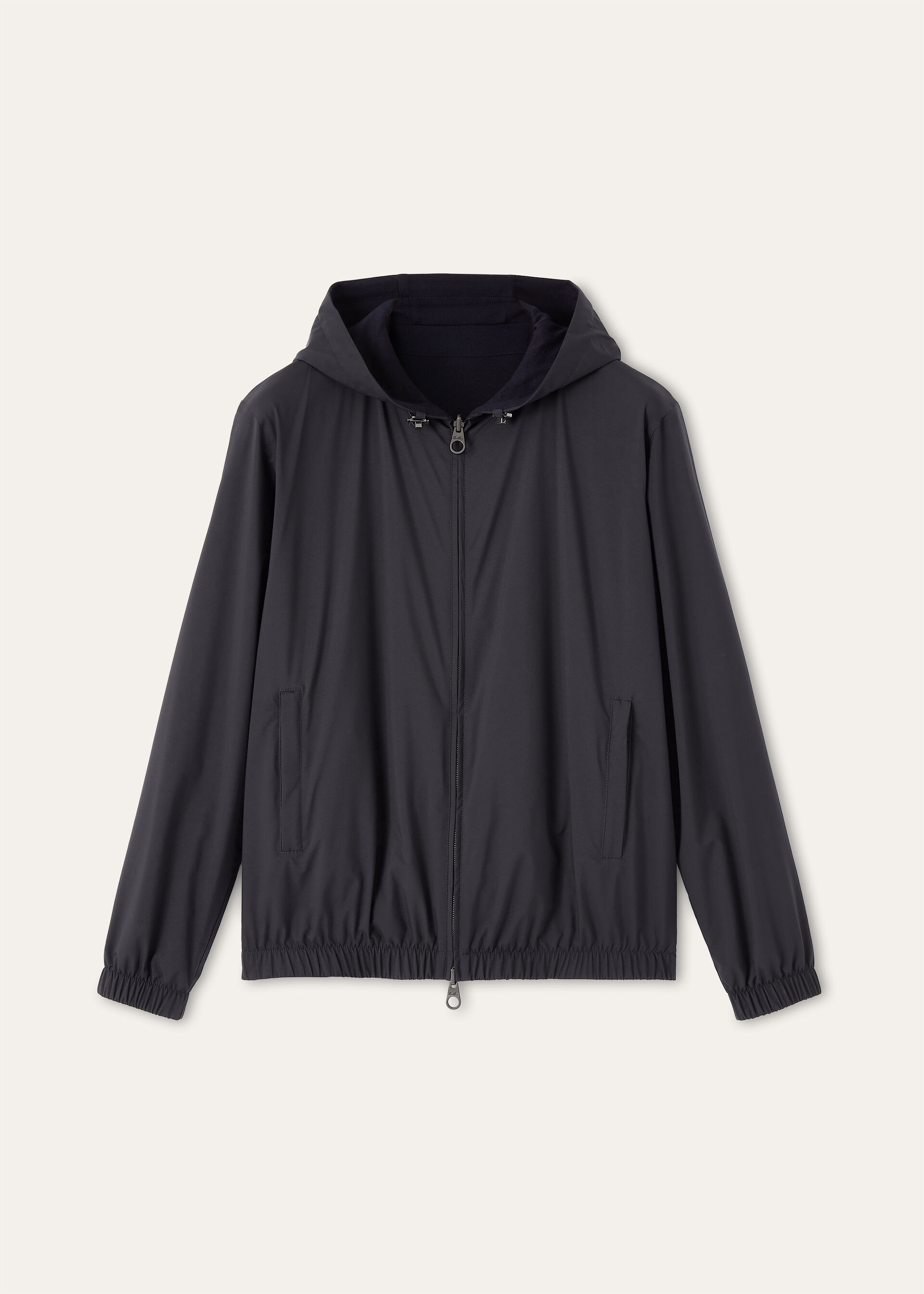 LORO PIANA HOODED BOMBER WINDMATE STRETCH STORM
