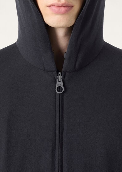 LORO PIANA HOODED BOMBER WINDMATE STRETCH STORM