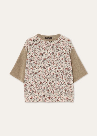 DUOARUNDEL GARDEN SS CREWNECK SW. CASH SILK GG 14