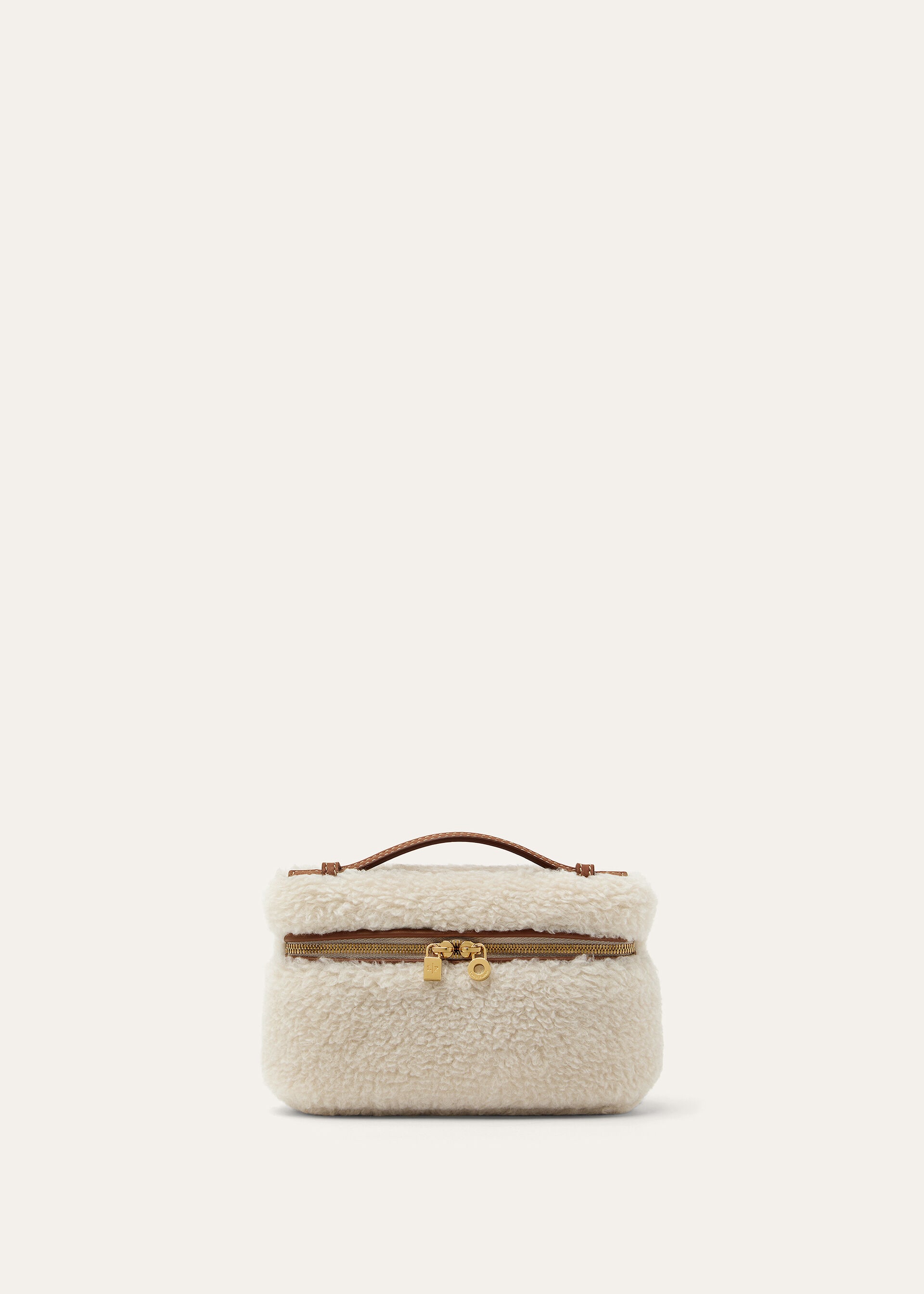 EXTRA POCKET MINI POUCH CASHFUR/ROUNDED LTH