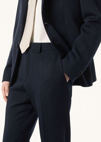 INTERNATIONAL NOTCH SB SUIT PINSTRIPES WOOL