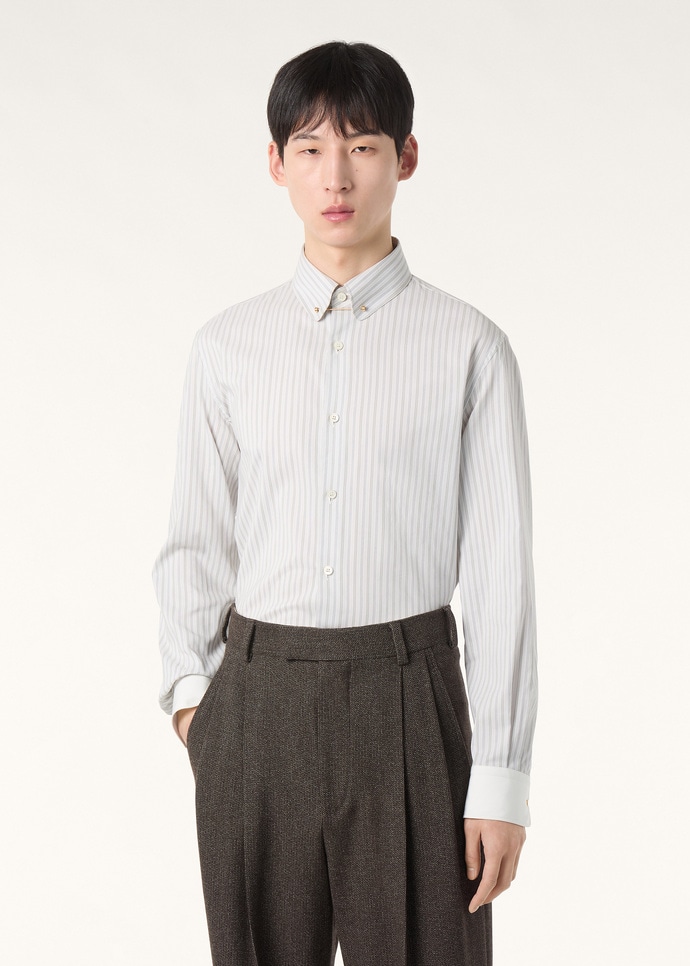 ELIA PENNY BAR COLLAR SHIRT COTT SILK PEARL STR_FAQ0368_F7DI_3