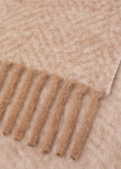 BRUSHED CHEVRON SCARF ALPACA