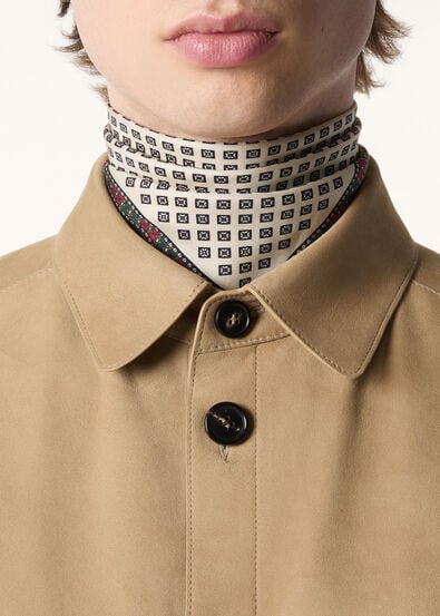 LORO PIANA CHACO BORDER FOULARD 41 SILK TWILL