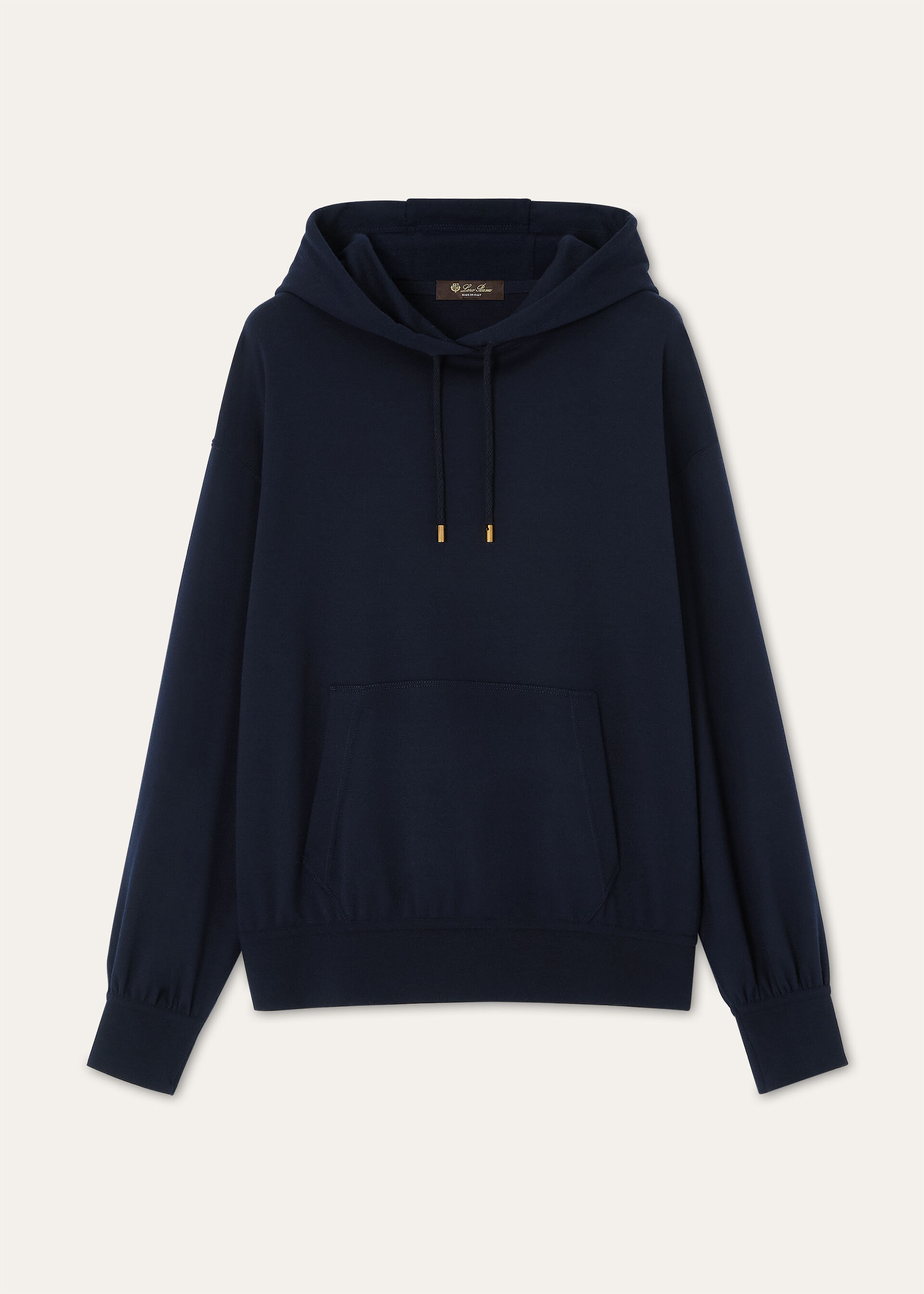 LEVEN HOODIE INTERLOCK WOOL 200'S