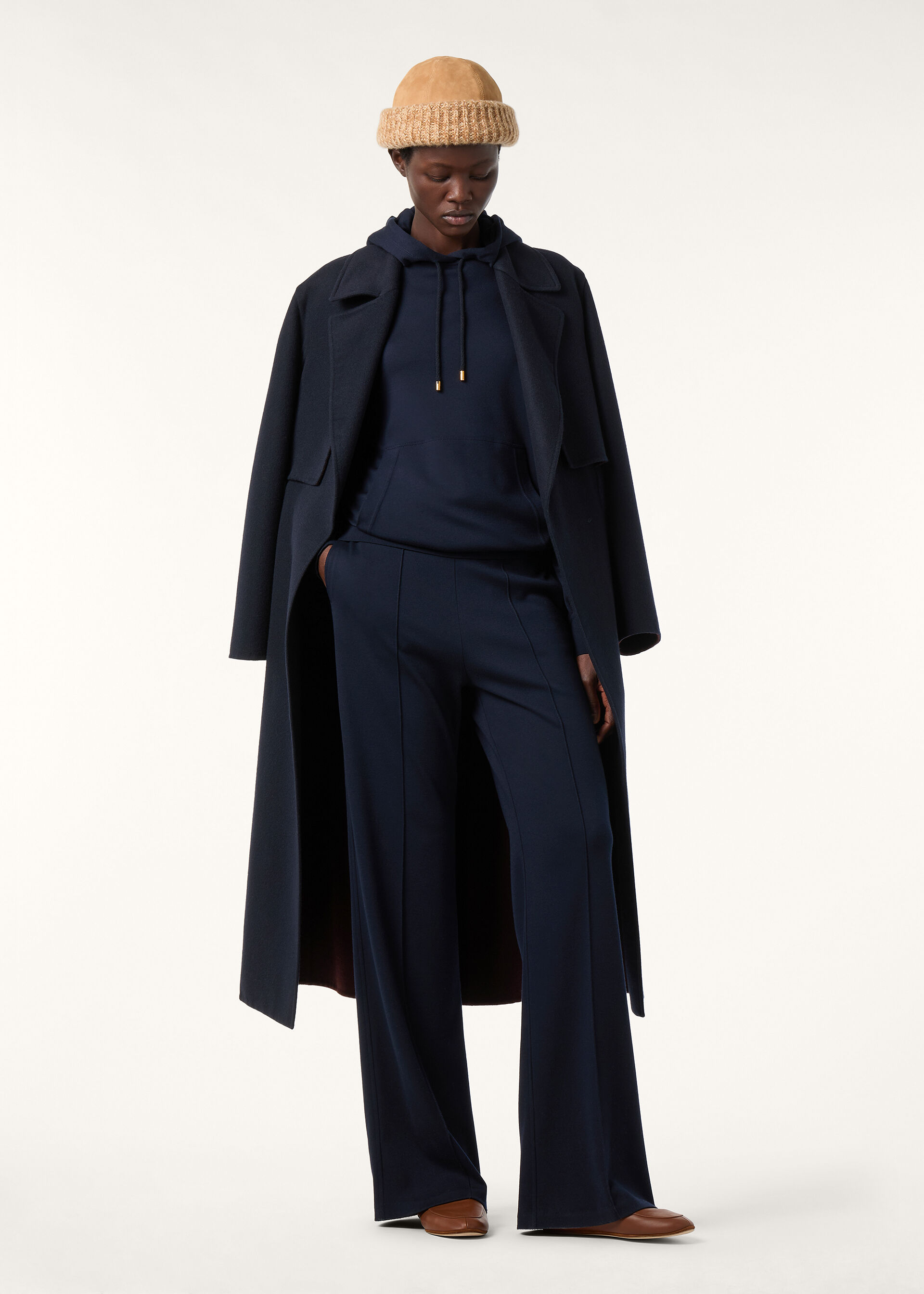 LEVEN HOODIE INTERLOCK WOOL 200'S