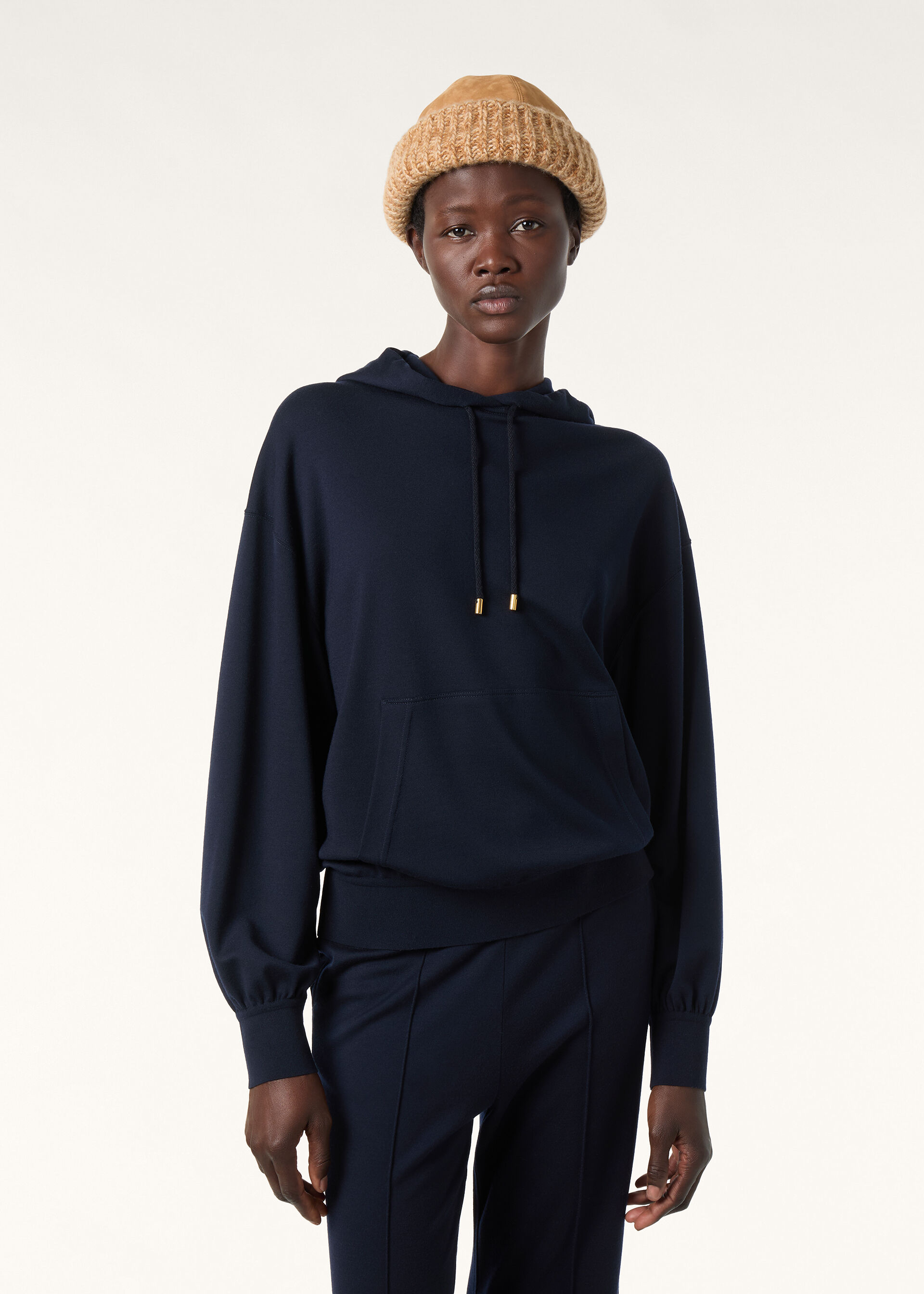 LEVEN HOODIE INTERLOCK WOOL 200'S