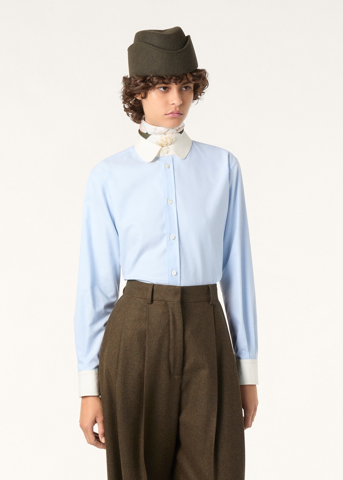 THEA PENNY COLLAR SHIRT OXFORD COTTON_FAQ0671_60I0_3