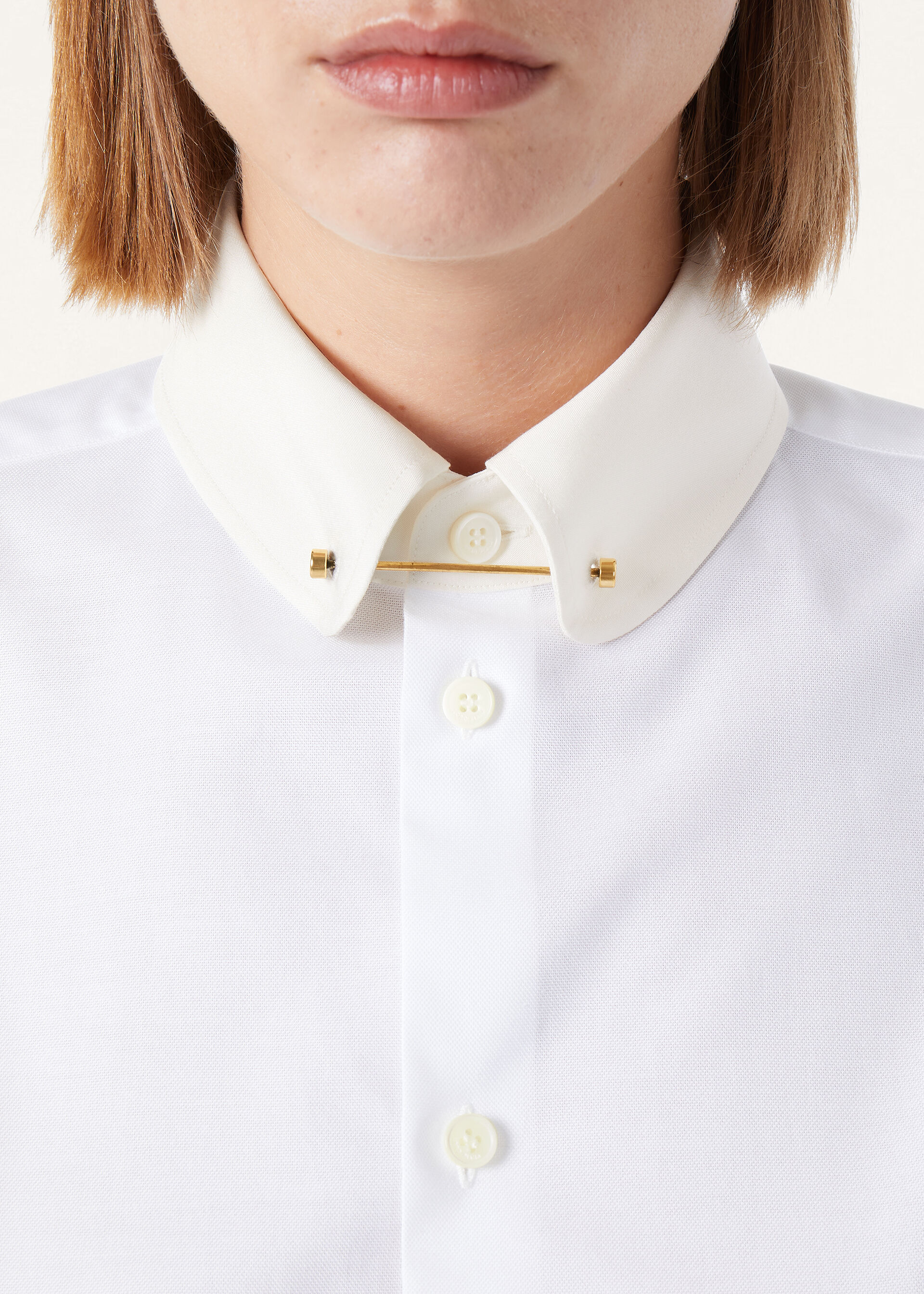 THEA PENNY BAR COLLAR SHIRT OXFORD COTTON