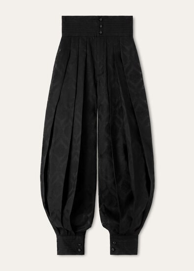 THEODORE TROUSERS GARZA JACQUARD SILK