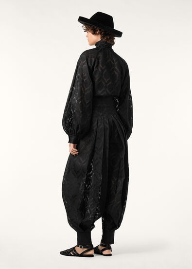 THEODORE TROUSERS GARZA JACQUARD SILK