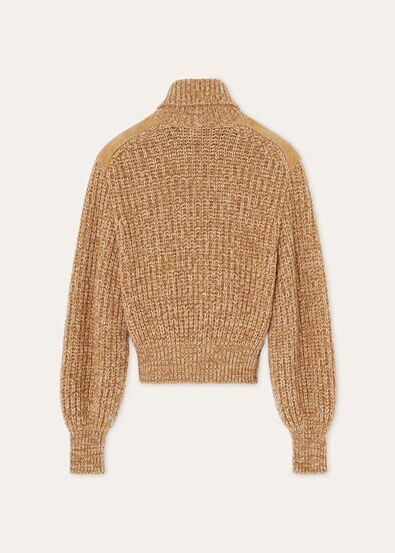 MOUNTAIN MAPLE TURTLENECK SWEATER CASH SUEDE GG 3
