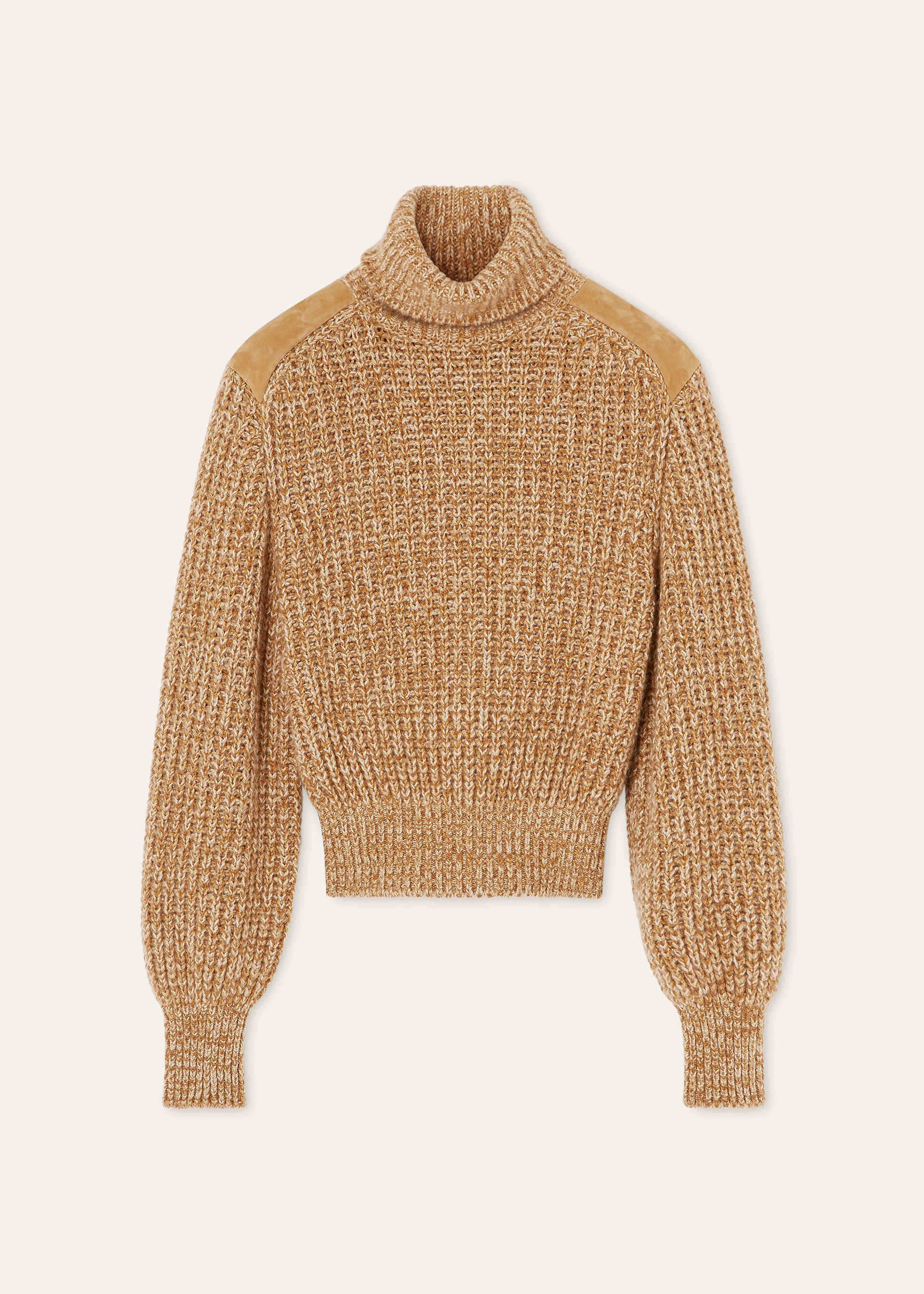 MOUNTAIN MAPLE TURTLENECK SWEATER CASH SUEDE GG 3