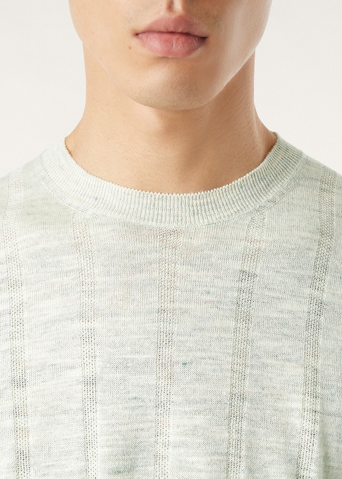 MAYREAU SS CREWNECK SWEATER LINEN SILK GG 14_FAQ0959_J2BS_2