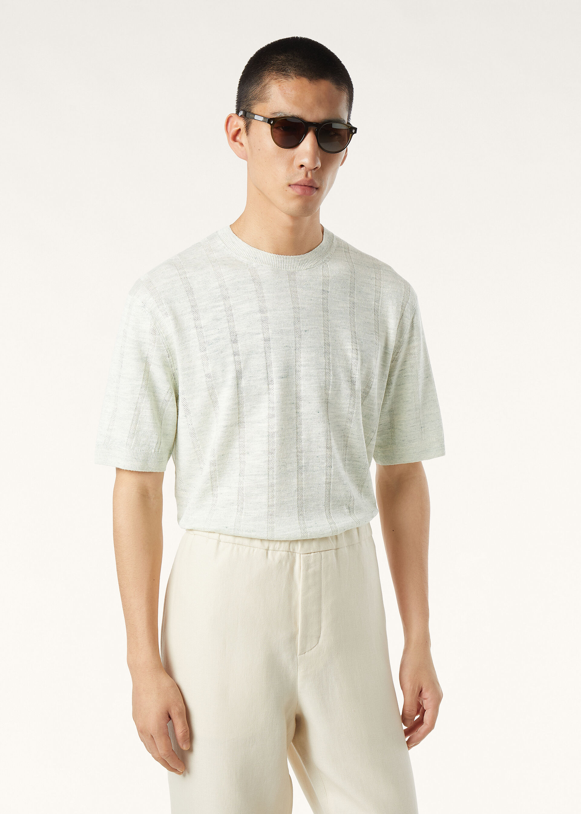 MAYREAU SS CREWNECK SWEATER LINEN SILK GG 14