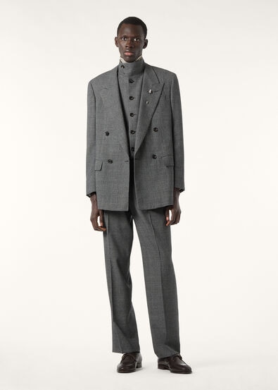 ALISTAIRE PEAK DB JACKET WOOL PRINCE OF WALES MOUL