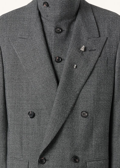 ALISTAIRE PEAK DB JACKET WOOL PRINCE OF WALES MOUL