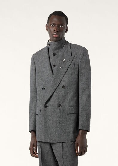 ALISTAIRE PEAK DB JACKET WOOL PRINCE OF WALES MOUL