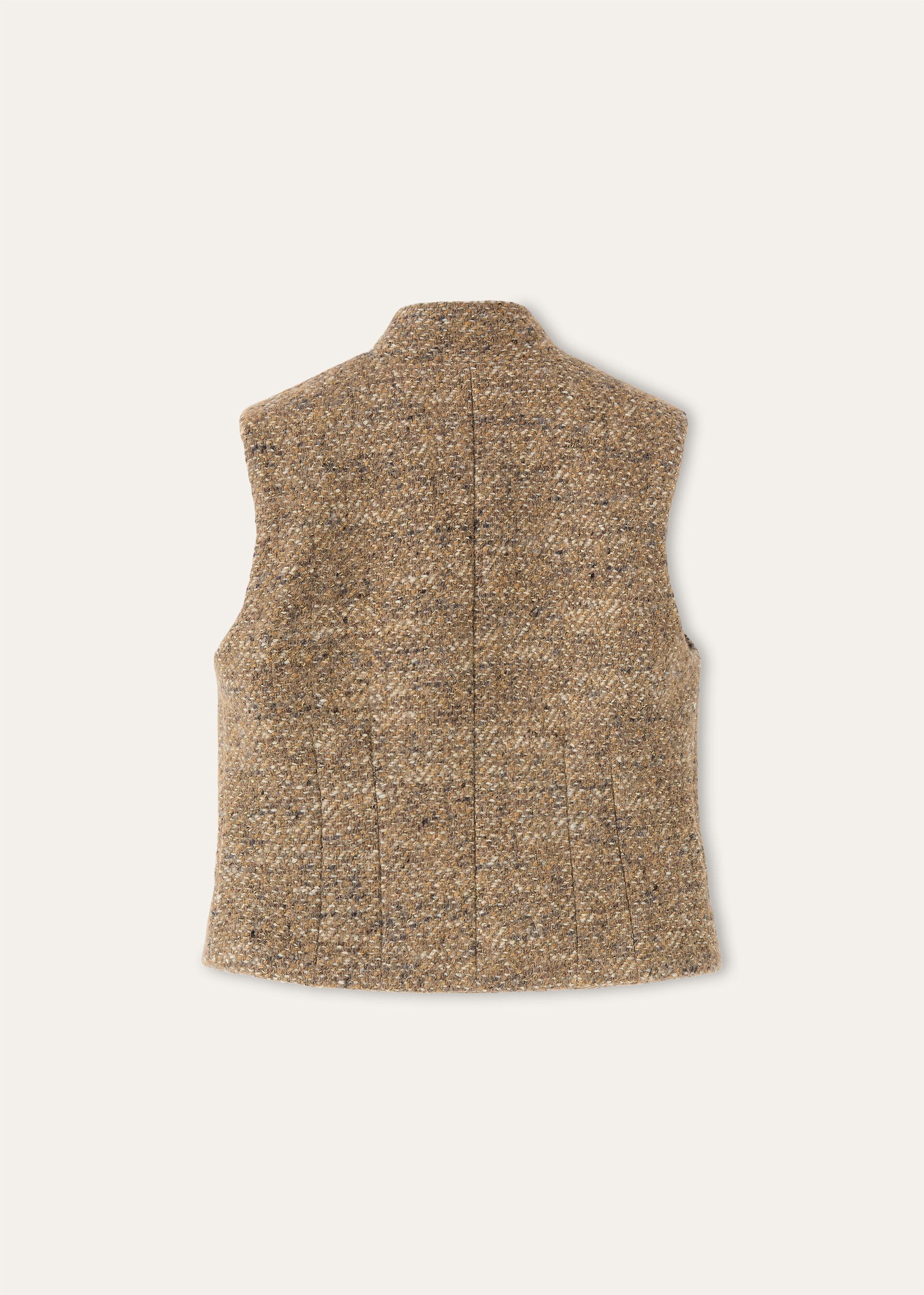LEMAN VEST TWEED LUREX