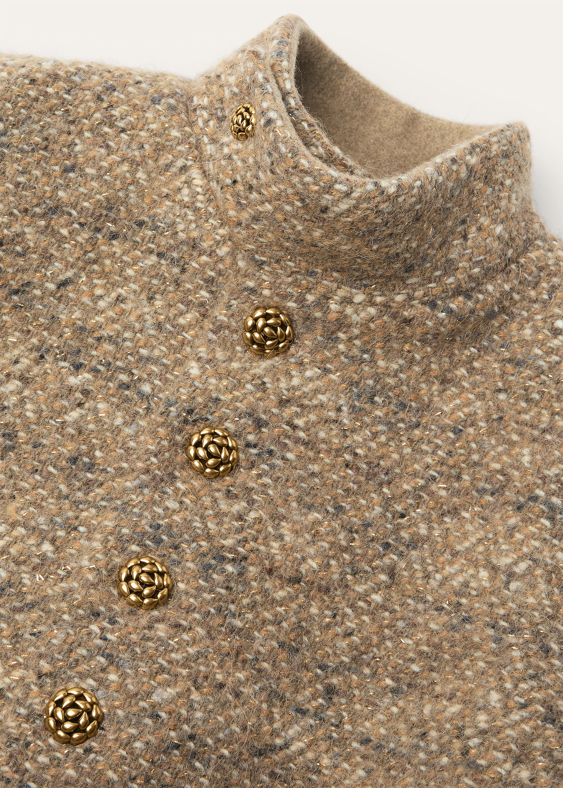 LEMAN VEST TWEED LUREX