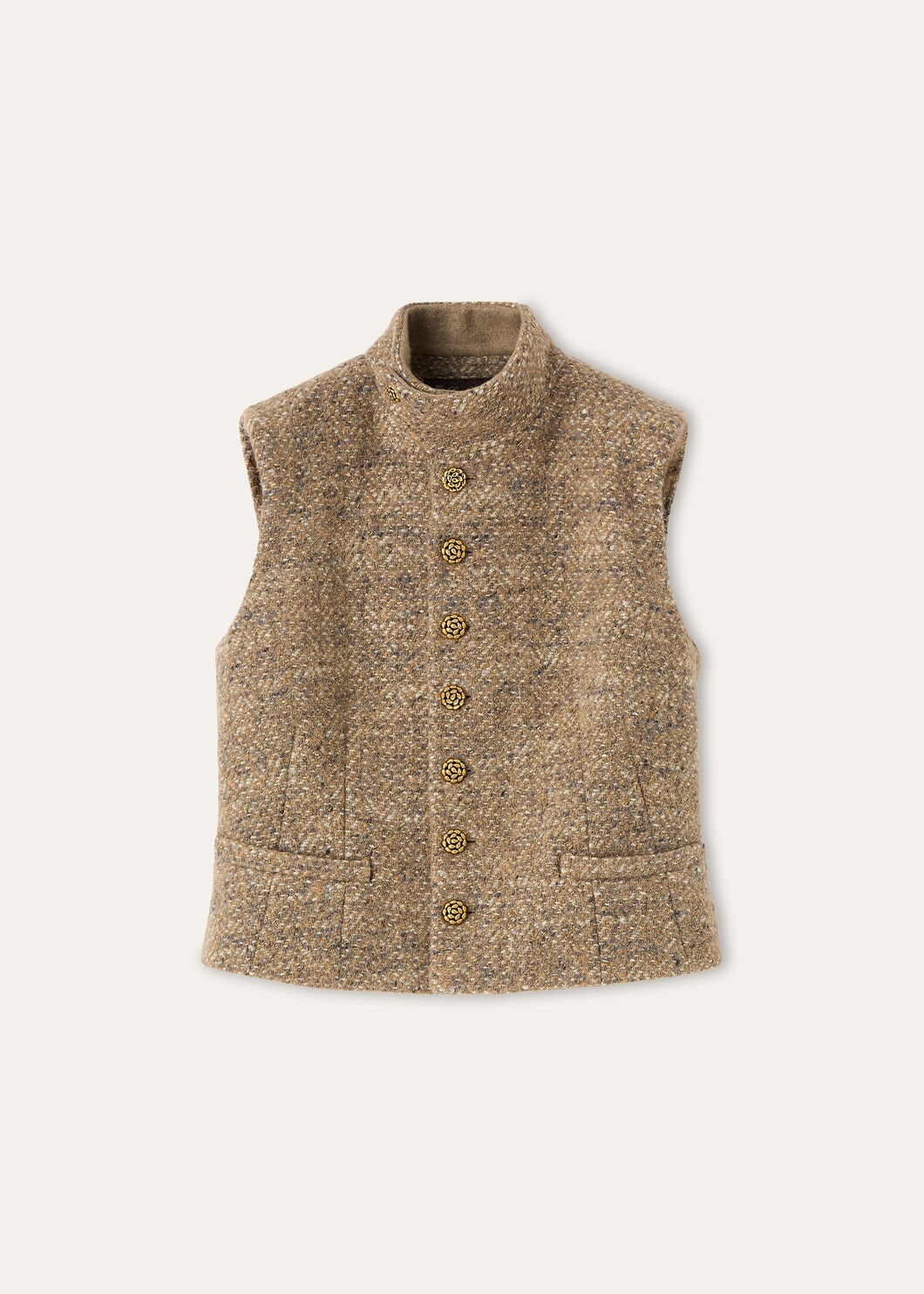 LEMAN VEST TWEED LUREX