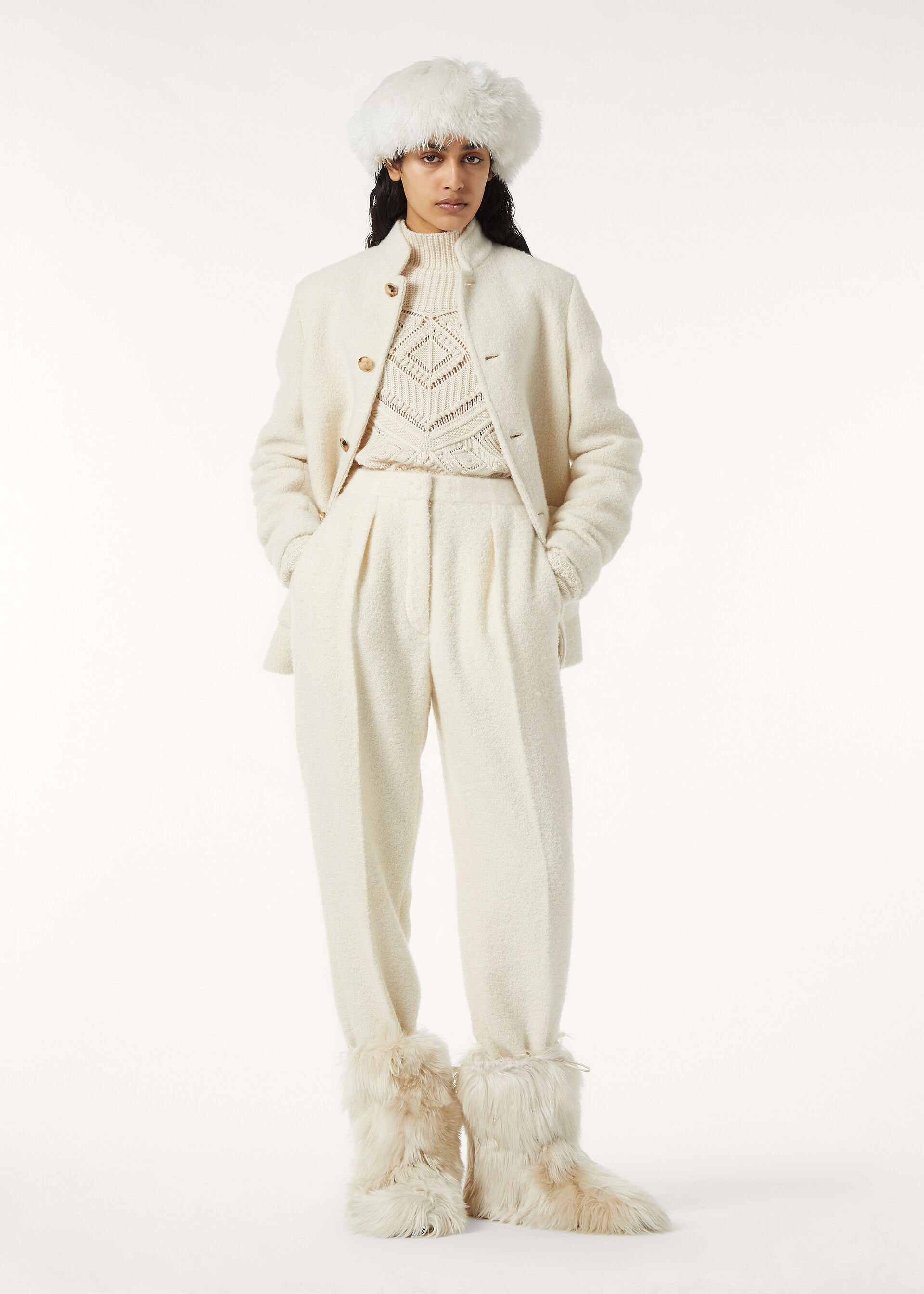 STELLAN TROUSERS CASH SILK BOUCLE