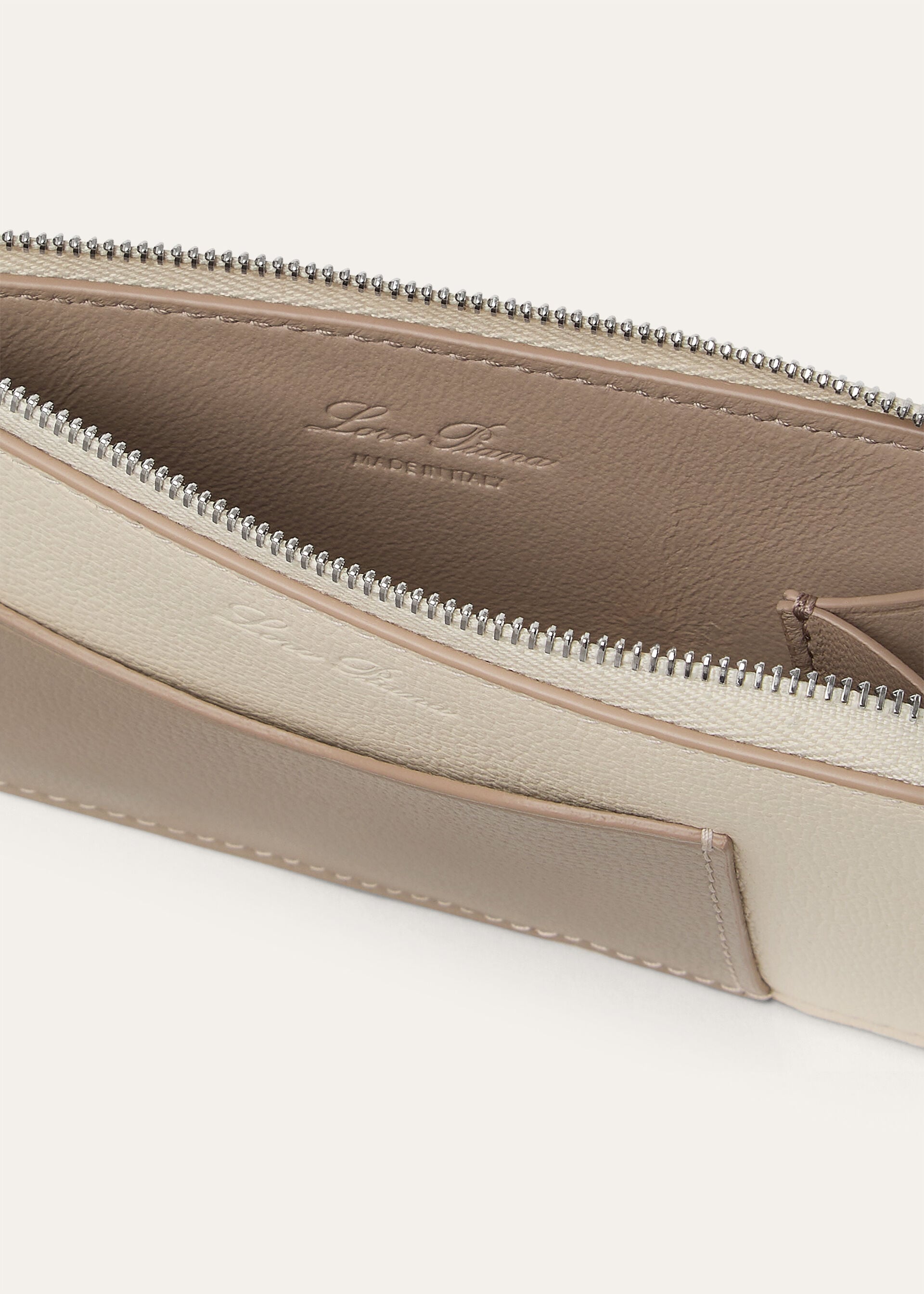 EXTRA ZIPPOUCH WTH CARDHOLDER LINEN CALF