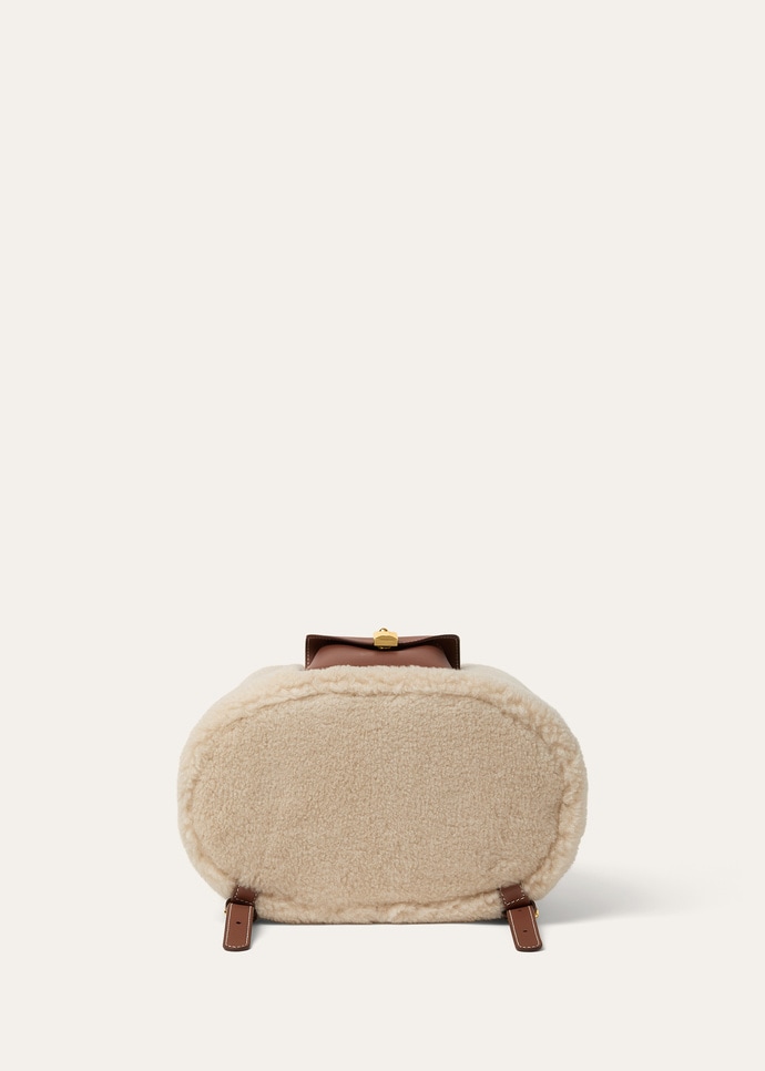 EXTRA DRAWSTRING BACKPACK L27 CASHFUR ROUNDED LTH_FAQ1401_B4N1_NR_3