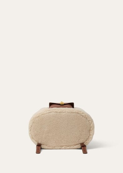 EXTRA DRAWSTRING BACKPACK L27 CASHFUR ROUNDED LTH