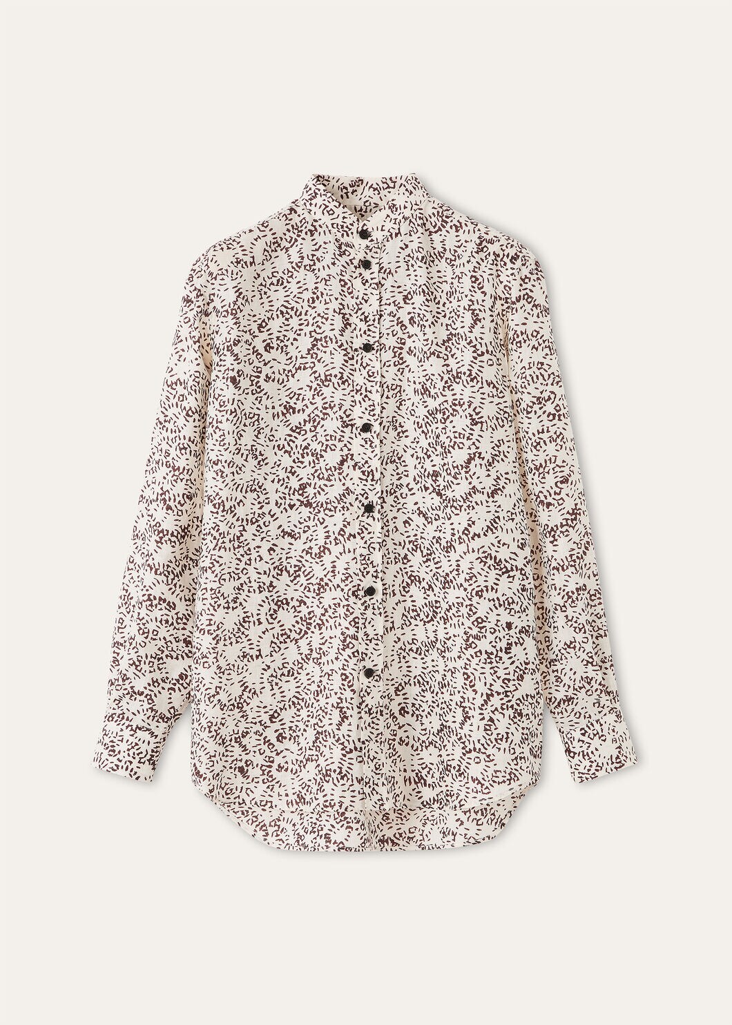 THEA KOREAN COLLAR SHIRT PIOT FIREWORKS LINEN