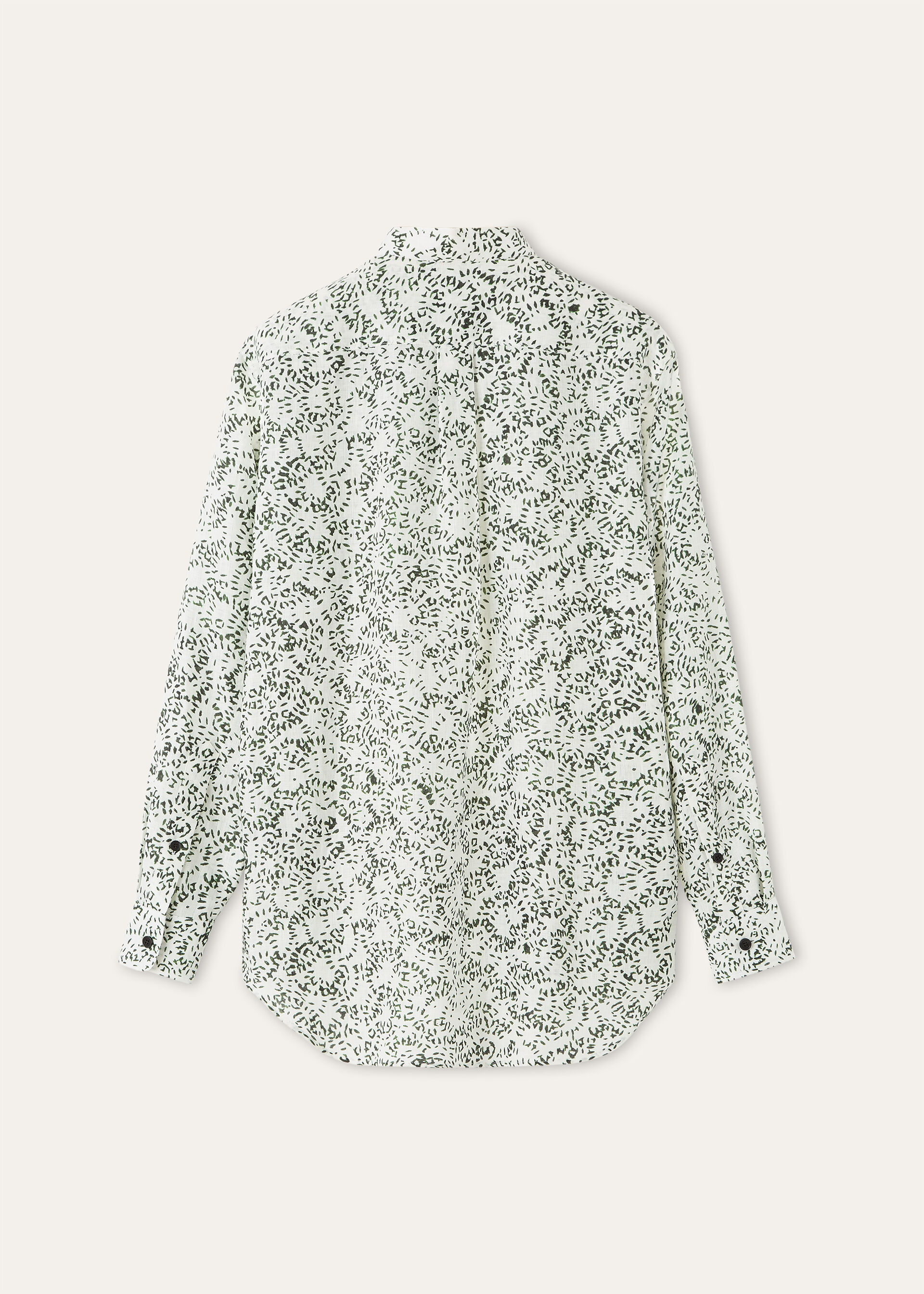 THEA KOREAN COLLAR SHIRT PIOT FIREWORKS LINEN