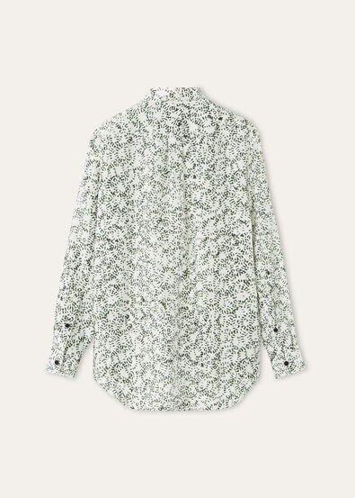 THEA KOREAN COLLAR SHIRT PIOT FIREWORKS LINEN