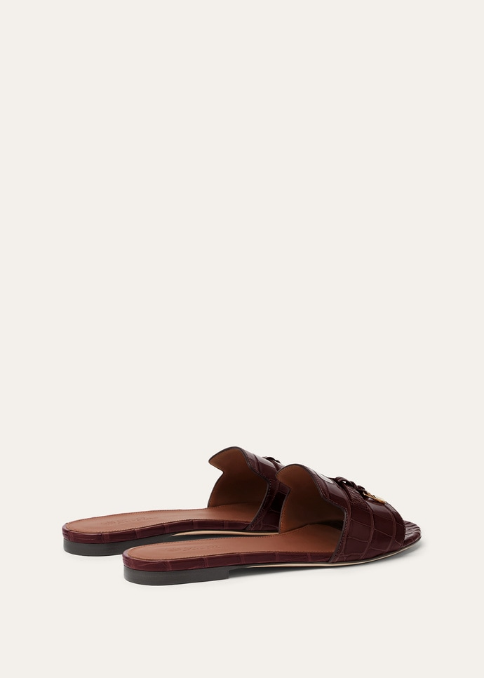 SUMMER CHARMS FLAT MULE INFINITO CROCODILE_FAQ1709_Q0B2_3