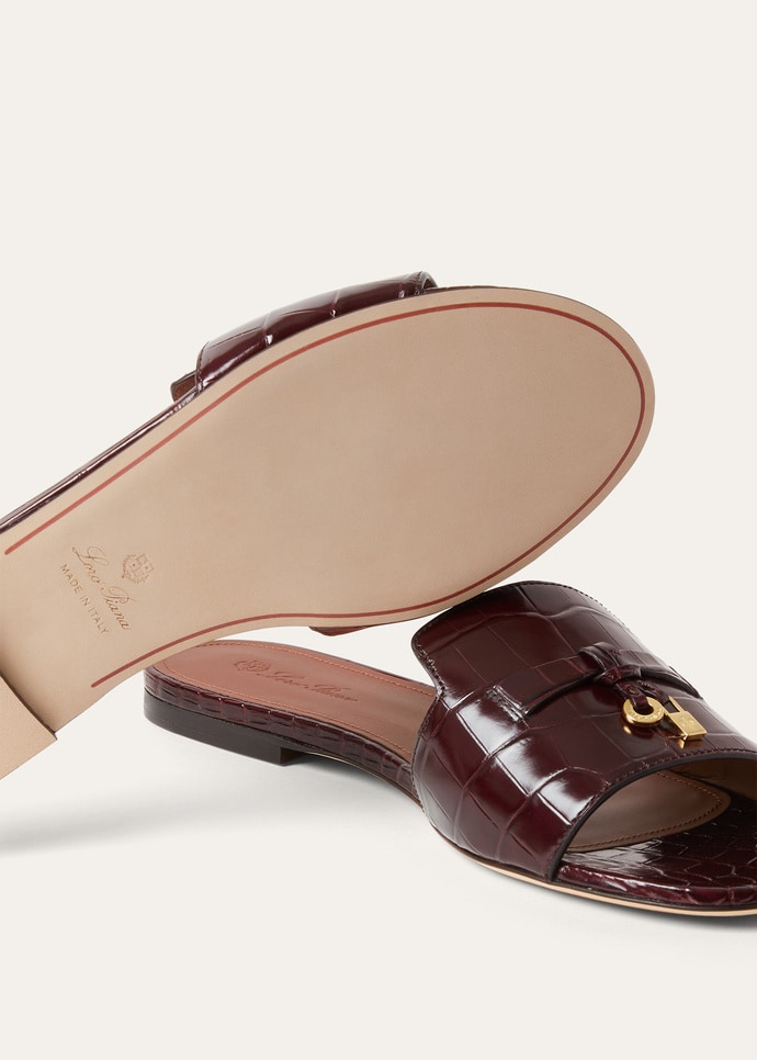 SUMMER CHARMS FLAT MULE INFINITO CROCODILE_FAQ1709_Q0B2_4