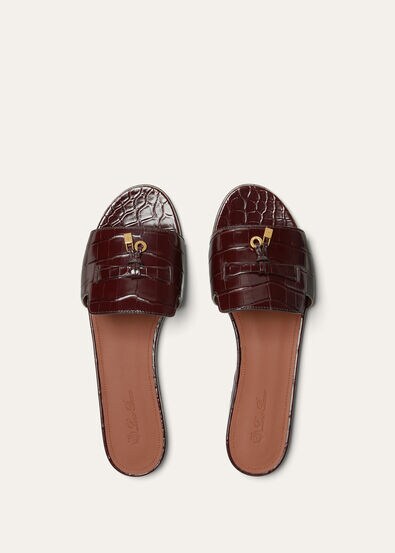 SUMMER CHARMS FLAT MULE INFINITO CROCODILE