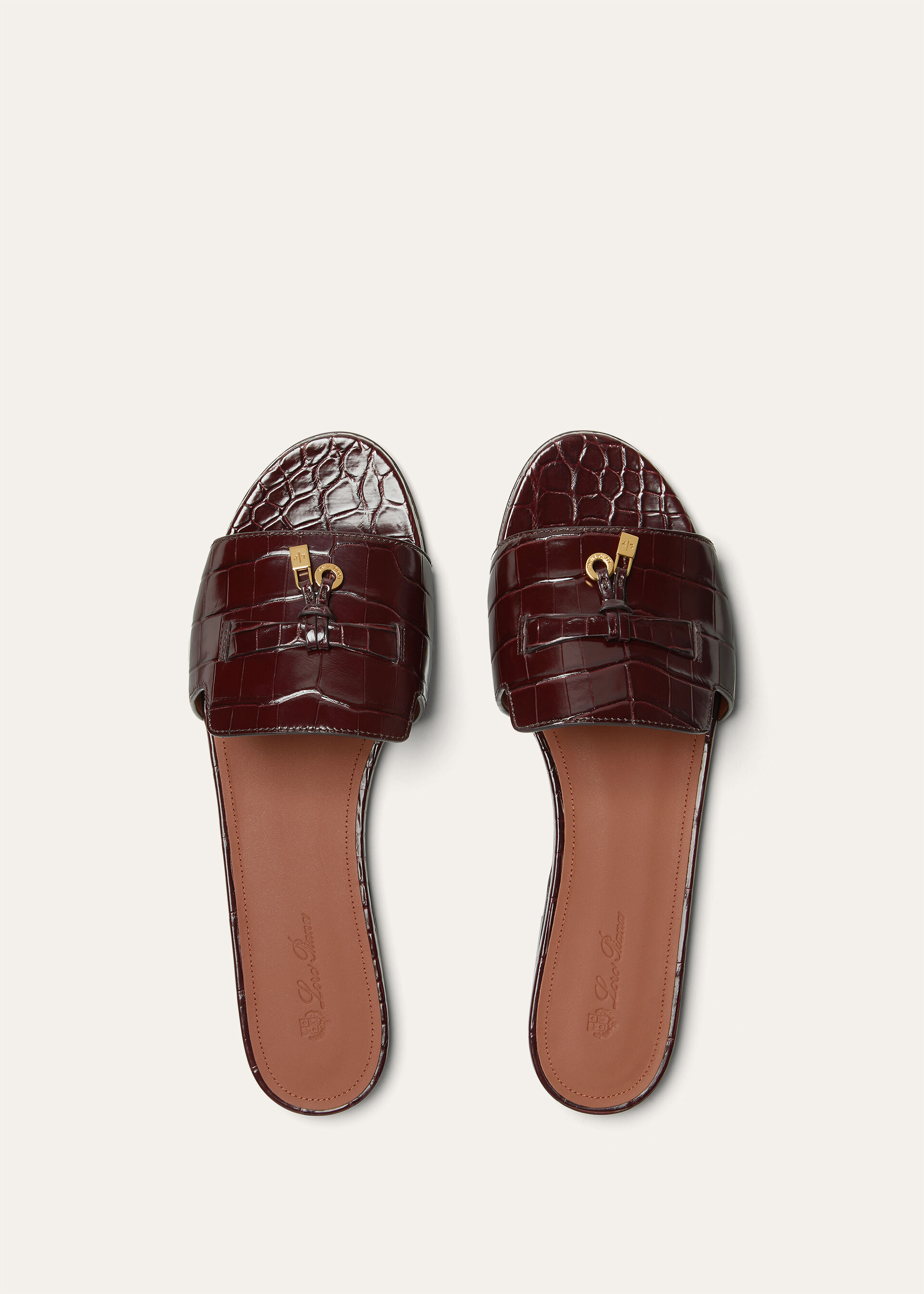 SUMMER CHARMS FLAT MULE INFINITO CROCODILE