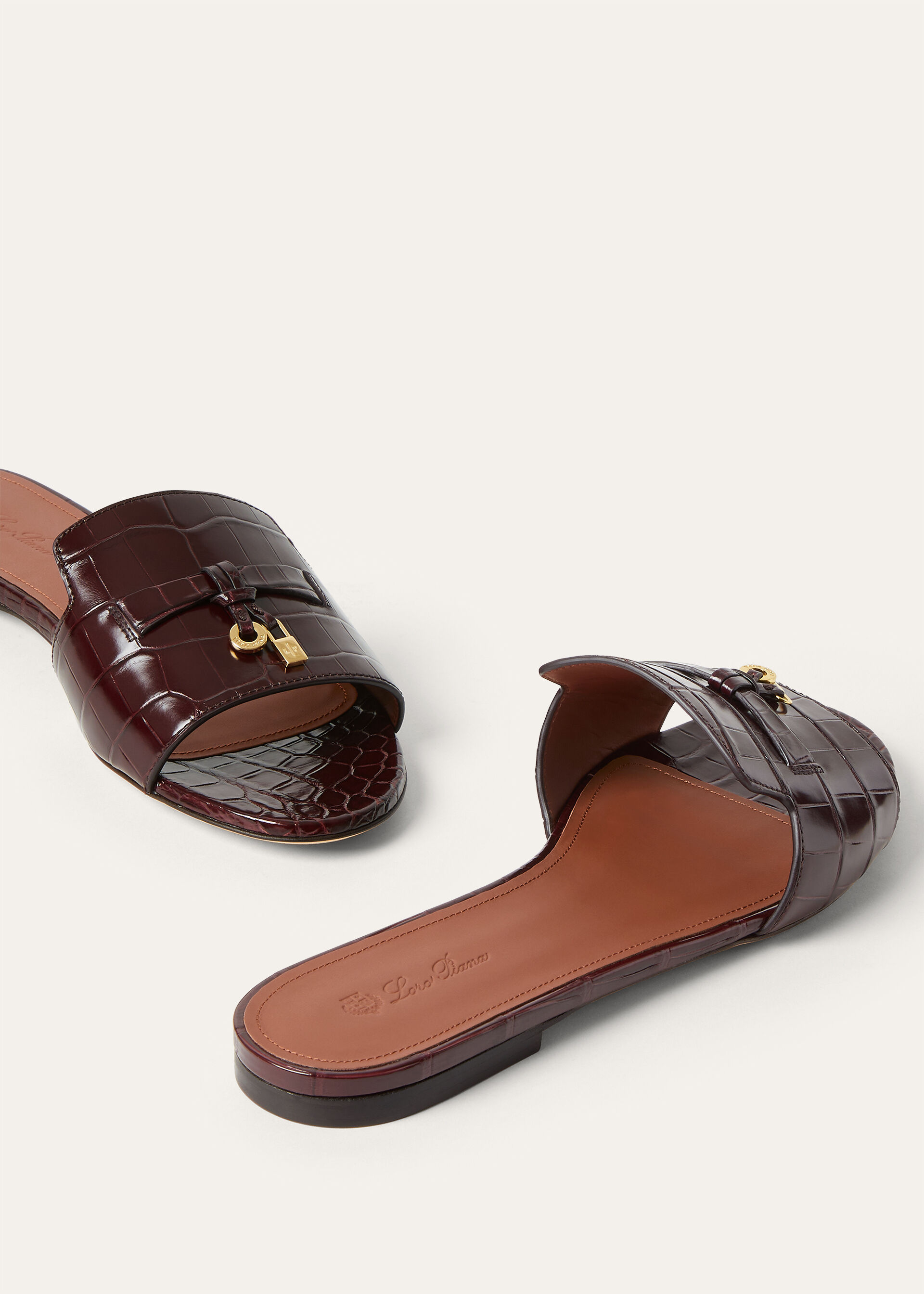 SUMMER CHARMS FLAT MULE INFINITO CROCODILE