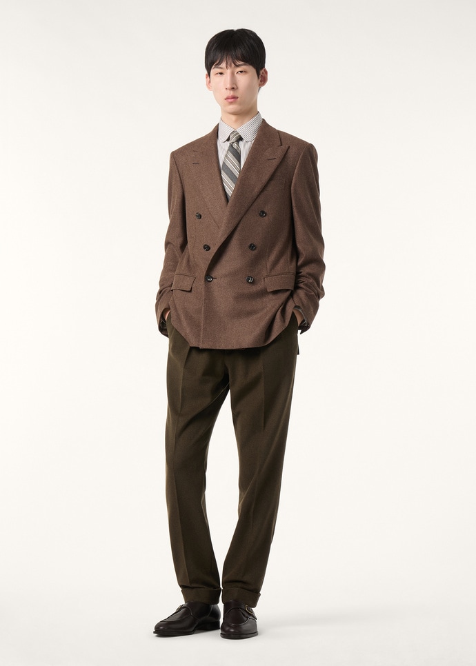 MILANO PEAK DB JACKET WISH CASH FLANNEL_FAQ1945_H13D_1