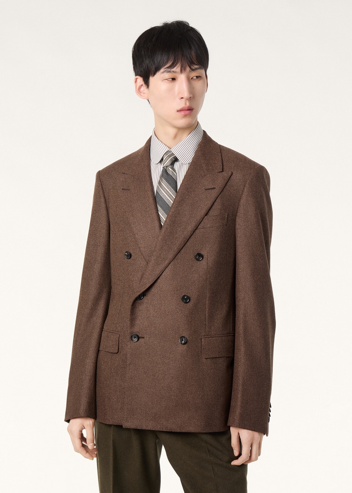 MILANO PEAK DB JACKET WISH CASH FLANNEL_FAQ1945_H13D_3