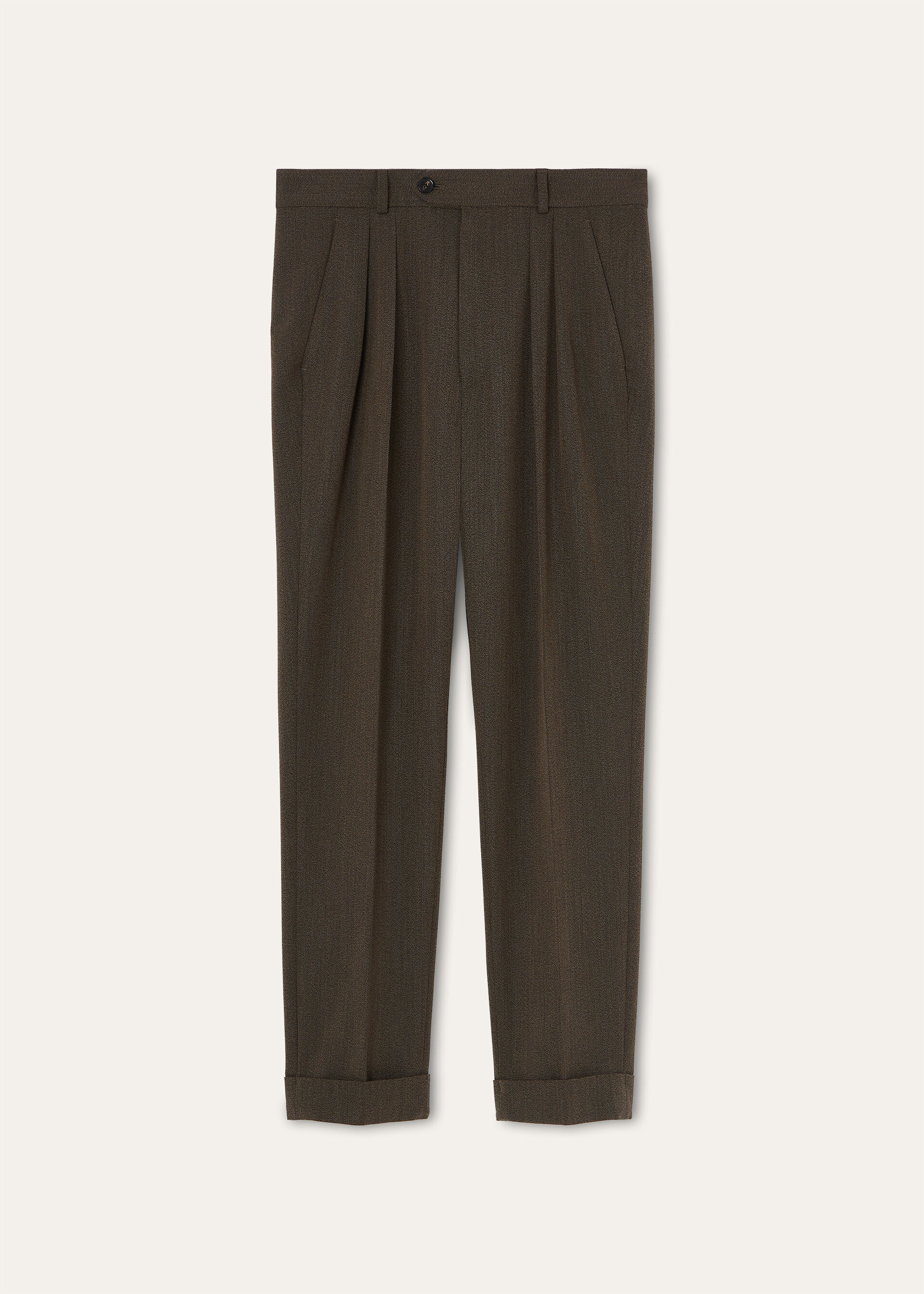 STAFFORD TROUSERS WOOL MOULINE' COVER